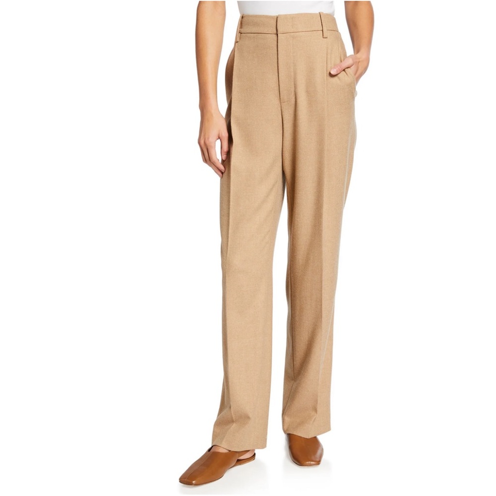 Vince High Waist Straight Leg Trouser